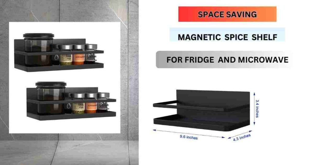 space saving magnetic shelf for refrigerator