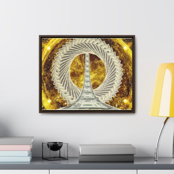 Luxurious Money Spiral  Canvas  To Attract Good Luck,Prosperity,Abundance,Money & Positivity- Horizontal Frame Art - Image 16