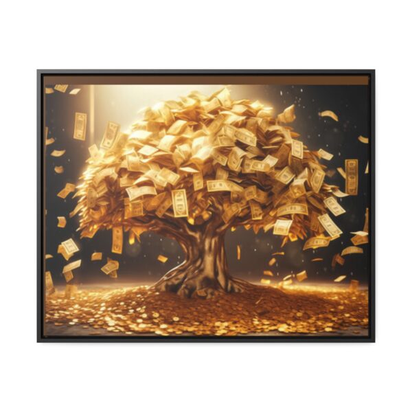 Canvas Wall Art - Wealth Tree of Good Luck, Prosperity & Abundance