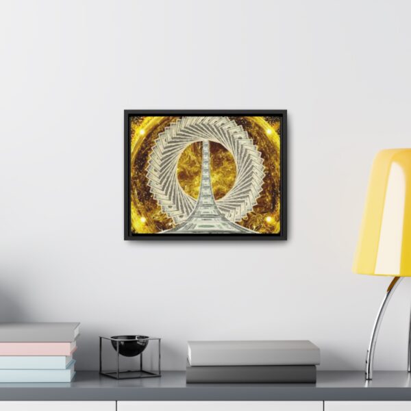 Luxurious Money Spiral  Canvas  To Attract Good Luck,Prosperity,Abundance,Money & Positivity- Horizontal Frame Art - Image 4