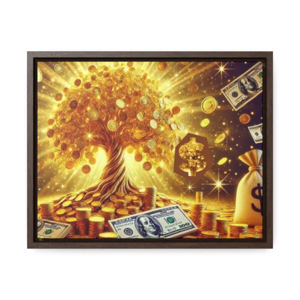 Prosperity Canvas Wall Art - Golden Money Tree Design for Wealth and Abundance - Image 5