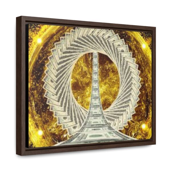 Luxurious Money Spiral  Canvas  To Attract Good Luck,Prosperity,Abundance,Money & Positivity- Horizontal Frame Art - Image 6