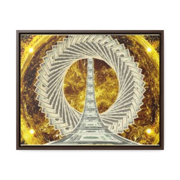 Luxurious Money Spiral  Canvas  To Attract Good Luck,Prosperity,Abundance,Money & Positivity- Horizontal Frame Art - Image 13