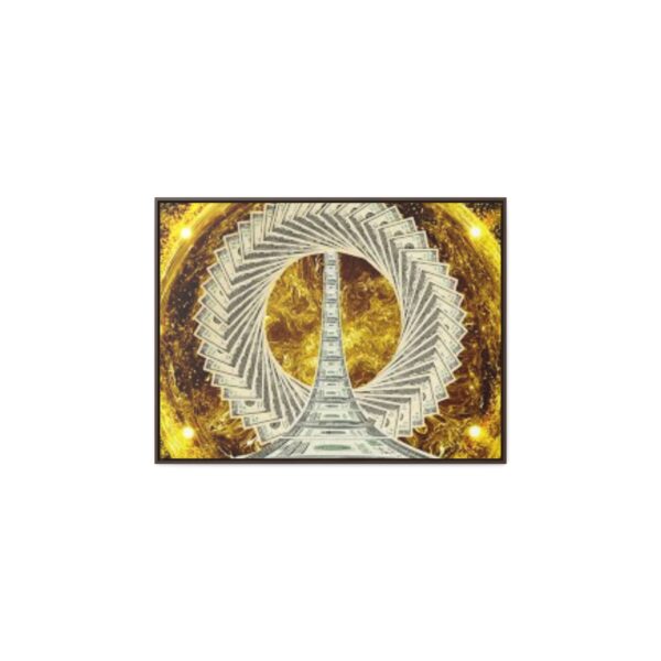 Luxurious Money Spiral  Canvas  To Attract Good Luck,Prosperity,Abundance,Money & Positivity- Horizontal Frame Art - Image 29