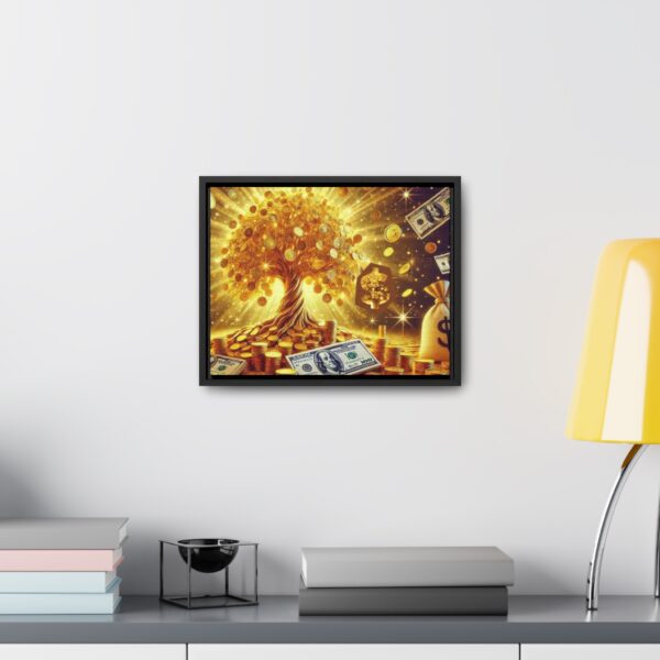 Prosperity Canvas Wall Art - Golden Money Tree Design for Wealth and Abundance - Image 4