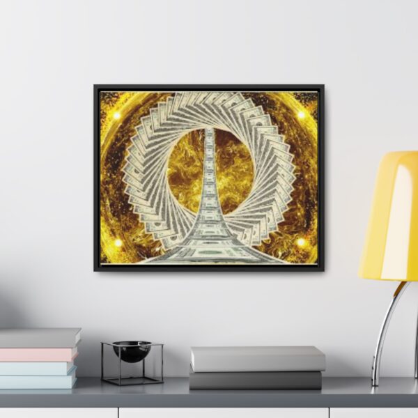 Luxurious Money Spiral  Canvas  To Attract Good Luck,Prosperity,Abundance,Money & Positivity- Horizontal Frame Art - Image 12