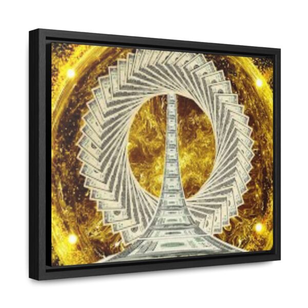 Luxurious Money Spiral  Canvas  To Attract Good Luck,Prosperity,Abundance,Money & Positivity- Horizontal Frame Art - Image 2