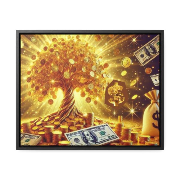 Prosperity Canvas Wall Art - Golden Money Tree Design for Wealth and Abundance - Image 9