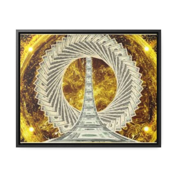 Luxurious Money Spiral  Canvas  To Attract Good Luck,Prosperity,Abundance,Money & Positivity- Horizontal Frame Art - Image 9