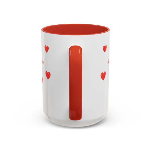 Love-Themed Accent Coffee Mug - "Sipping Love One Cup at a Time" - Image 8