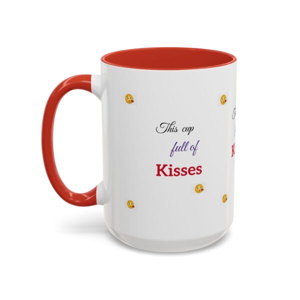 Kisses Coffee Mug - Ceramic Accent Mug for Love & Romance - Image 7