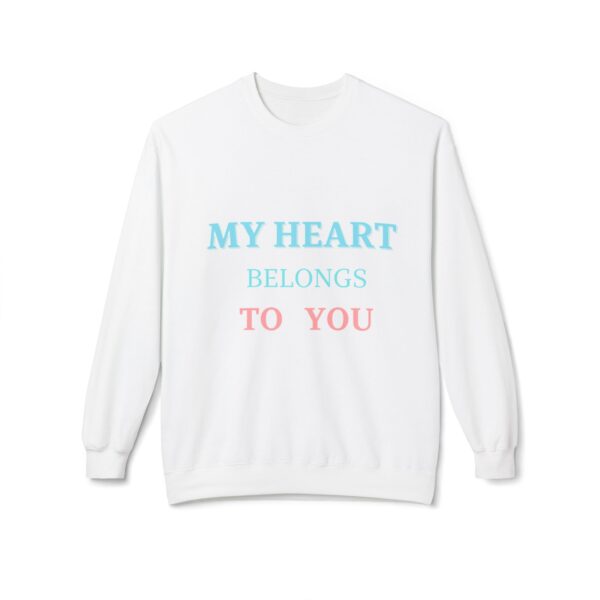 Heartfelt Love Crewneck Sweatshirt | Unisex Fleece Top for Everyday Comfort