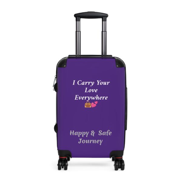 Personalized Travel Suitcase - "I Carry Your Love Everywhere" - Perfect for Adventurers and Travelers