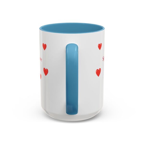 Love-Themed Accent Coffee Mug - "Sipping Love One Cup at a Time" - Image 16