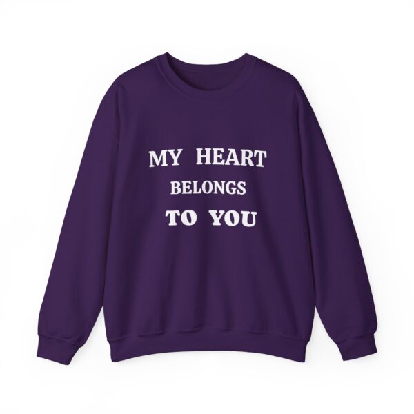 My Heart Belongs to You Unisex Crewneck Sweatshirt - Cozy Love Gift - Image 29