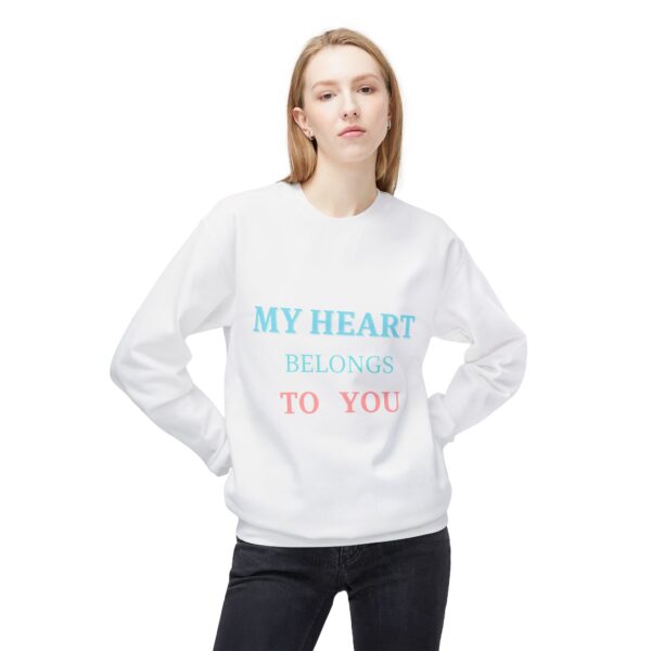 Heartfelt Love Crewneck Sweatshirt | Unisex Fleece Top for Everyday Comfort - Image 5