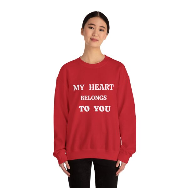 My Heart Belongs to You Unisex Crewneck Sweatshirt - Cozy Love Gift - Image 48