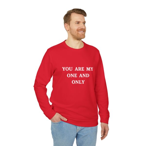 Fleece Sweatshirt Love Line 'You are my one and only' Gift - Image 3