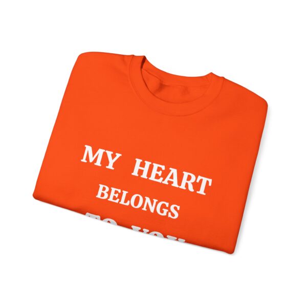 My Heart Belongs to You Unisex Crewneck Sweatshirt - Cozy Love Gift - Image 7