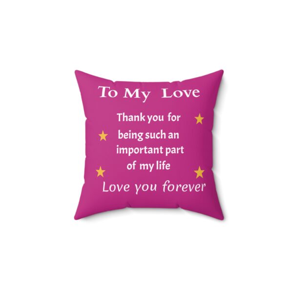 Personalized Love Pillow - Thank You Gift for Your Special Someone