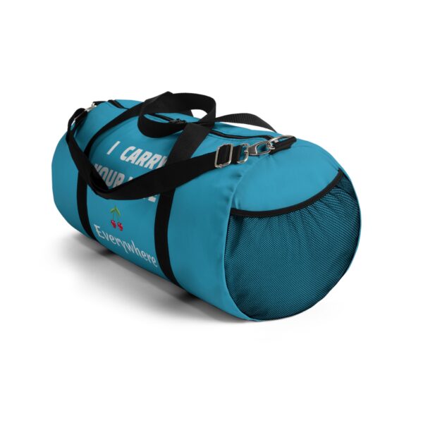 I Carry Your Love Everywhere Duffel Bag - Stylish Travel Companion - Image 4