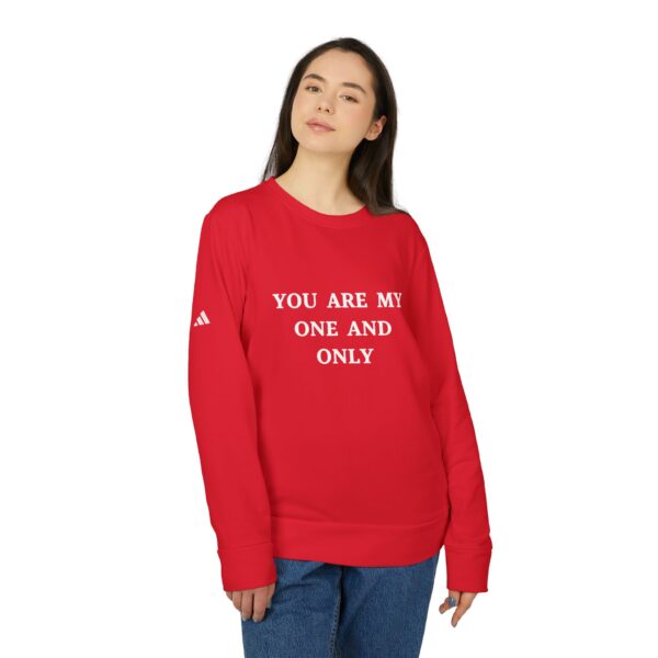 Fleece Sweatshirt Love Line 'You are my one and only' Gift - Image 5