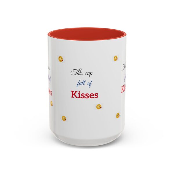 Kisses Coffee Mug - Ceramic Accent Mug for Love & Romance - Image 5