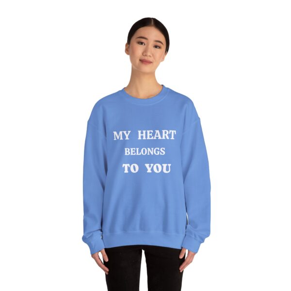 My Heart Belongs to You Unisex Crewneck Sweatshirt - Cozy Love Gift - Image 12