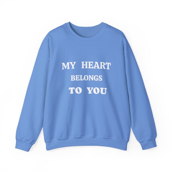 My Heart Belongs to You Unisex Crewneck Sweatshirt - Cozy Love Gift - Image 9