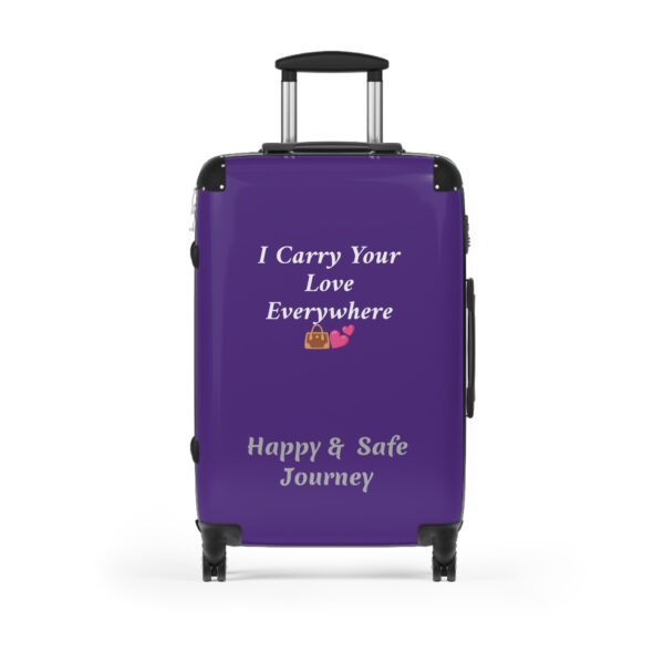 Personalized Travel Suitcase - "I Carry Your Love Everywhere" - Perfect for Adventurers and Travelers - Image 5