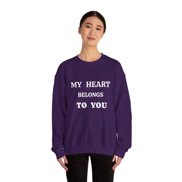 My Heart Belongs to You Unisex Crewneck Sweatshirt - Cozy Love Gift - Image 32