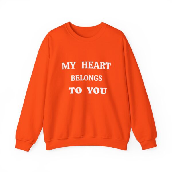 My Heart Belongs to You Unisex Crewneck Sweatshirt - Cozy Love Gift - Image 5