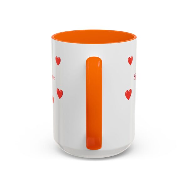 Love-Themed Accent Coffee Mug - "Sipping Love One Cup at a Time" - Image 24