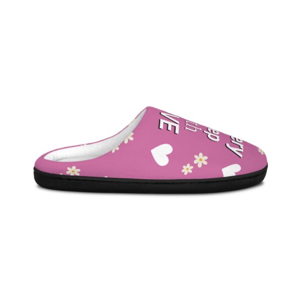 Cozy Slippers with Love Design | Perfect Gift for Her, Valentine's Day,Anniversay, Self-Care Treat, Relaxation, Home Comfort - Image 2