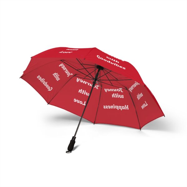 Journey Umbrella: Semi-Automatic Foldable Umbrella, Travel Umbrella, Gift for Rainy Days, Inspirational Design, Personalized Rain Gear - Image 3