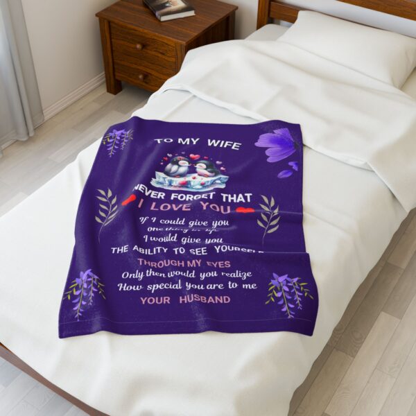 Velvet Blanket - Best Love Gift for Wife on Anniversary, Valentine's Day, Birthday - Image 12