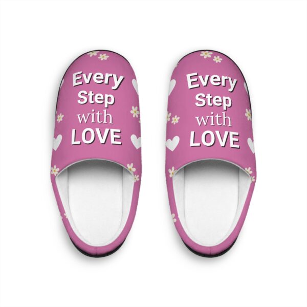 Cozy Slippers with Love Design | Perfect Gift for Her, Valentine's Day,Anniversay, Self-Care Treat, Relaxation, Home Comfort