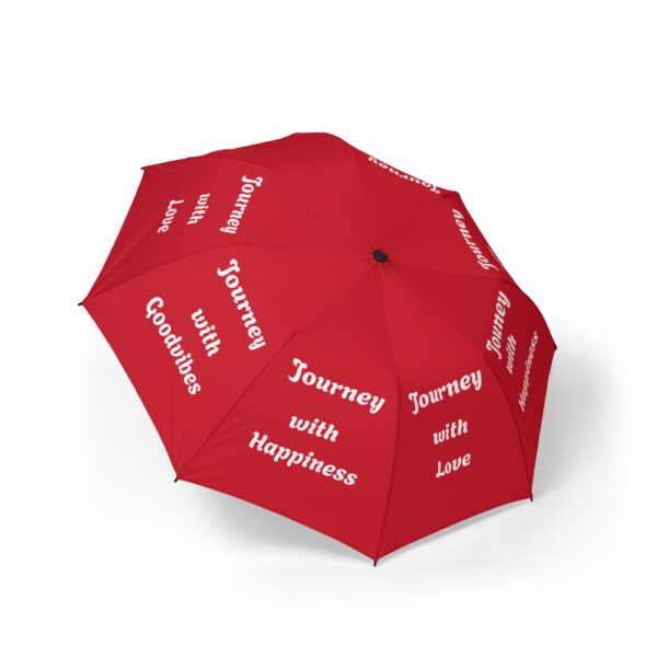 Journey Umbrella: Semi-Automatic Foldable Umbrella, Travel Umbrella, Gift for Rainy Days, Inspirational Design, Personalized Rain Gear - Image 2