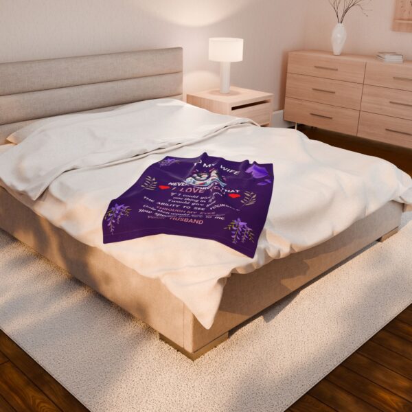 Velvet Blanket - Best Love Gift for Wife on Anniversary, Valentine's Day, Birthday - Image 13
