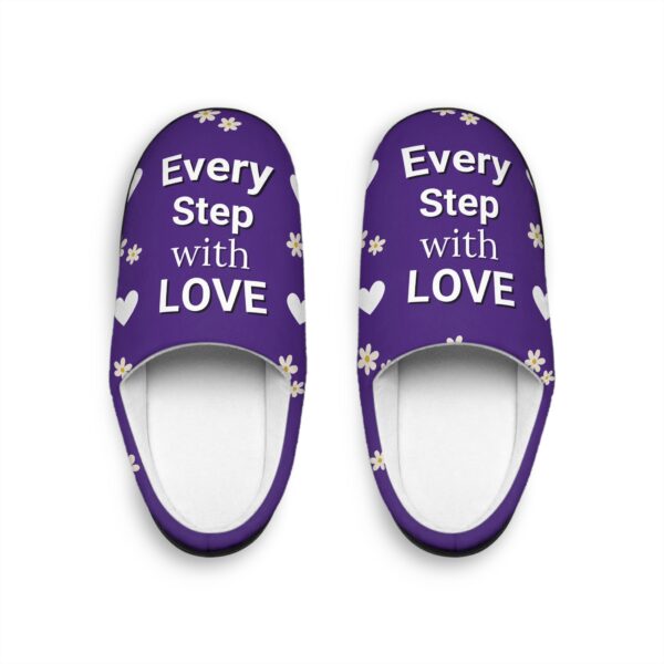 Cozy Indoor Slippers - Every Step with Love | Gift for Him, Home Comfort Slippers, anniversay,Birthday, Relaxation, Housewarming Gift