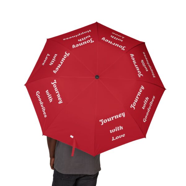 Journey Umbrella: Semi-Automatic Foldable Umbrella, Travel Umbrella, Gift for Rainy Days, Inspirational Design, Personalized Rain Gear - Image 4