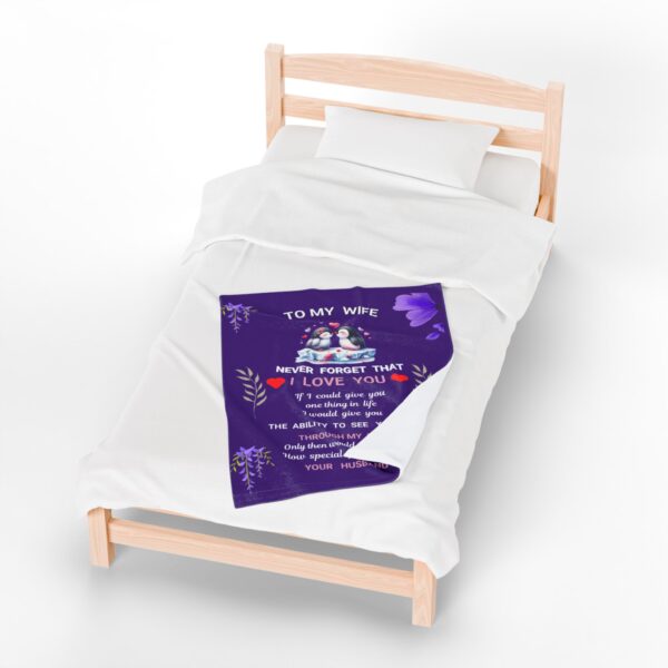 Velvet Blanket - Best Love Gift for Wife on Anniversary, Valentine's Day, Birthday - Image 14