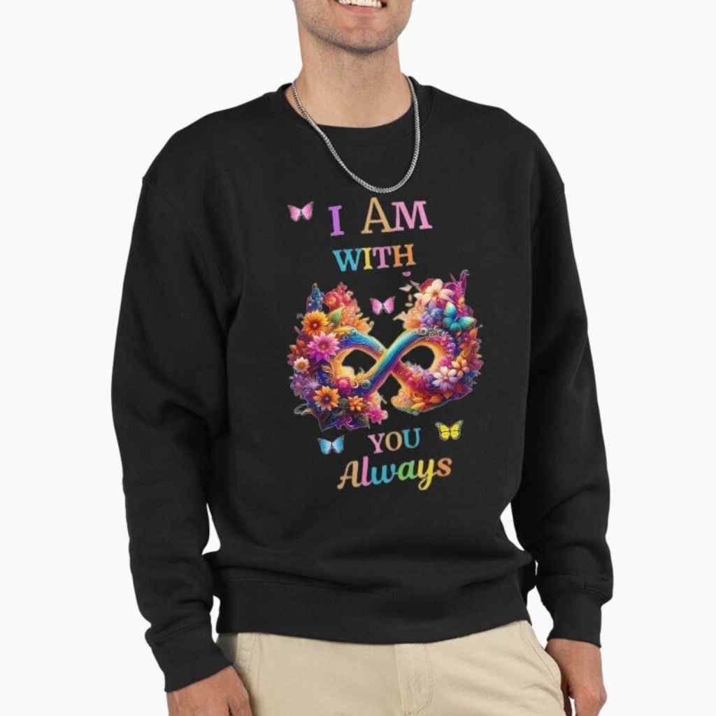 I am with you always quoted love gift Pullover Sweatshirt