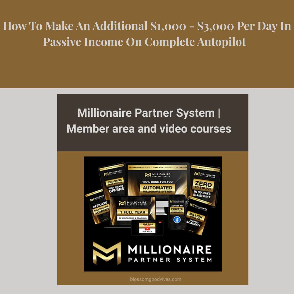 How To Make An Additional $1,000 - $3,000 Per Day In Passive Income On Complete Autopilot