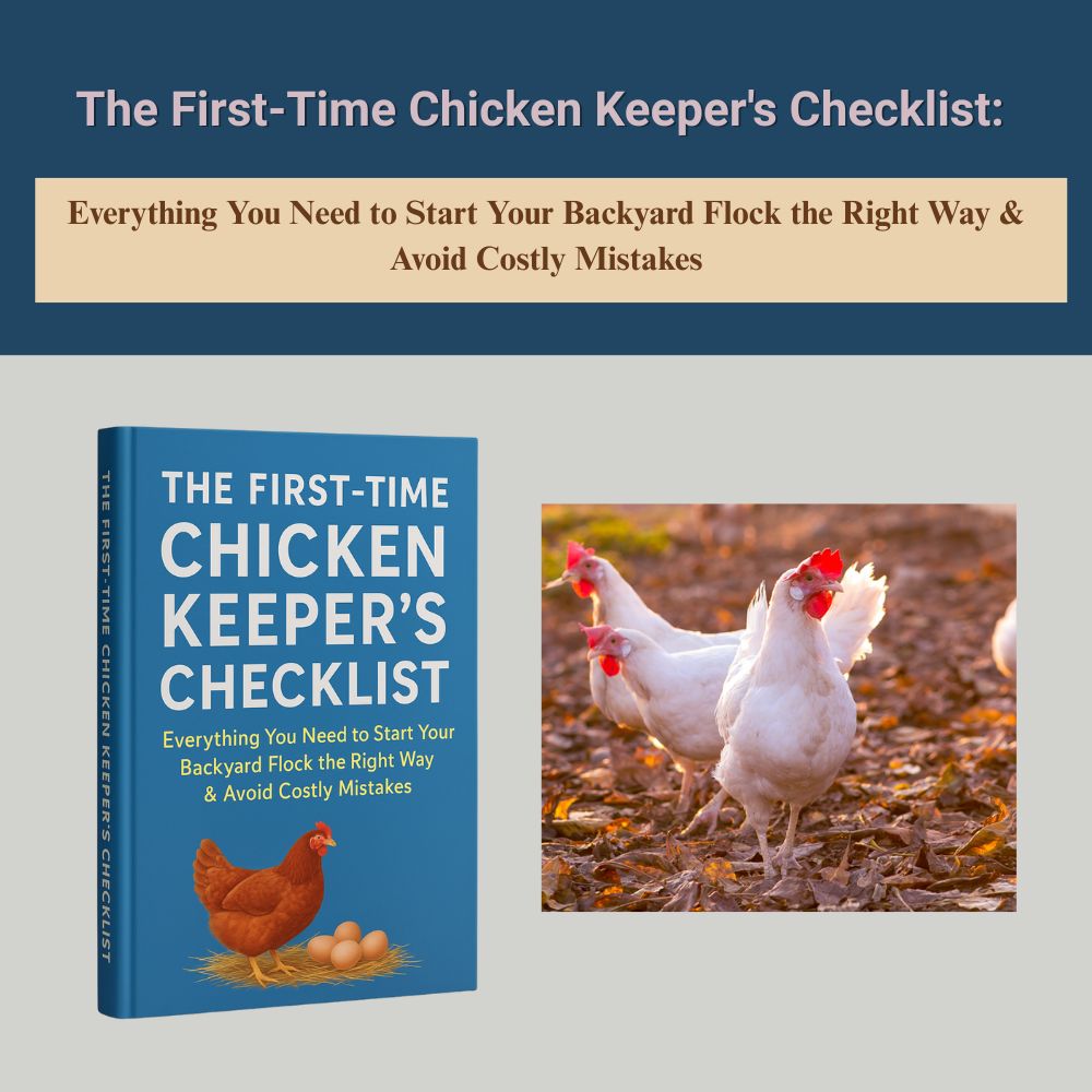 The First-Time Chicken Keeper's Checklist Everything You Need to Start Your Backyard Flock the Right Way & Avoid Costly Mistakes(1)