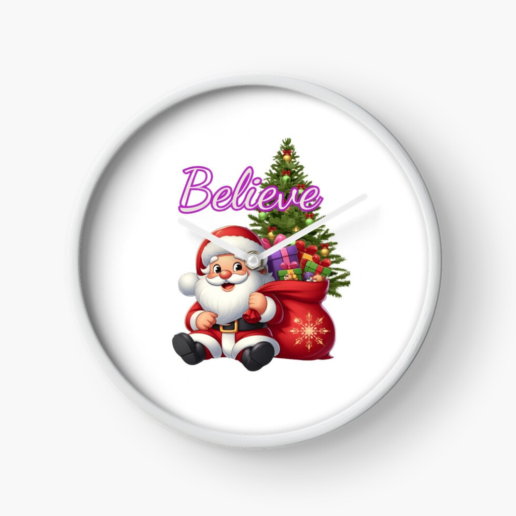 Believe Christmas Clock