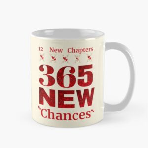 Happy New Year 12 New Chapters 365 New Chances Coffee Mug