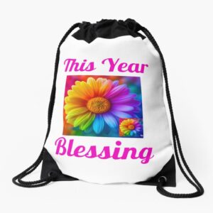 This Year Blessing Drawstring Bag