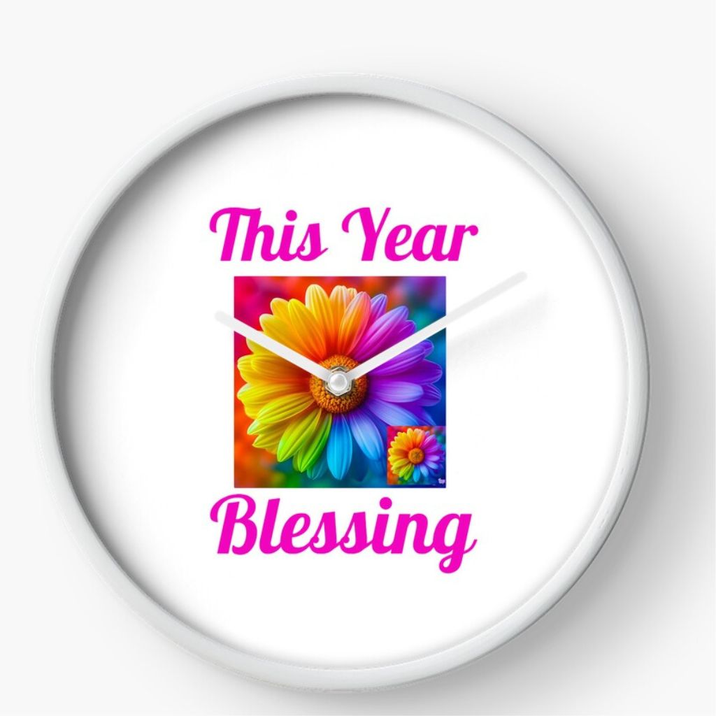 This Year Blessing Clock
