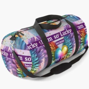 valentine's day gift love duffle bag